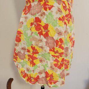 Vintage Small Cotton Floral Apron
